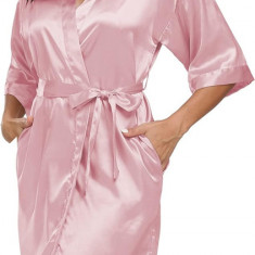 Bund Femei din satin Halat de matase Kimono Halat pur scurt Sexy Sleepwear Mires