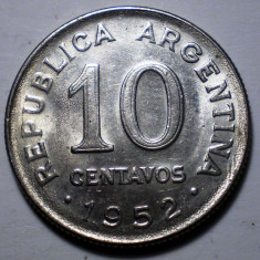 7.848 ARGENTINA JOSE DE SAN MARTIN 10 CENTAVOS 1952 EROARE