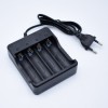 Incarcator pentru acumulatori, 3.7V, 18650, 4IN1, negru - JXC-008, Oem