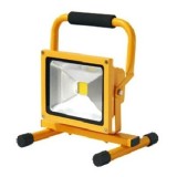 Proiector LED 20W 12V 220V cu Acumulator si Suport, Alb Rece