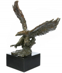 Vultur mare - statueta din bronz pe soclu din marmura BM1640 foto