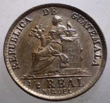 J.392 GUATEMALA 1/2 REAL 1900