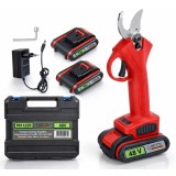 Foarfeca electrica de gradina Craft-tec, 2 acumulatori Li-Ion 48V, 5 Ah, lama SK5, diametru taiere 25 mm, Brushless