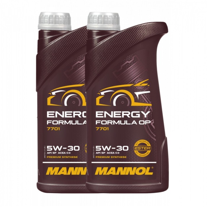 Pachet 2 litri Ulei Motor MANNOL Energy Formula OP 5W-30 Sintetic cu Ester (GM dexos2, Low SAPS)
