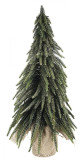 Brad artificial verde cu sclipici auriu in ghiveci Cimone 20x45 cm Elegant DecoLux, Bizzotto