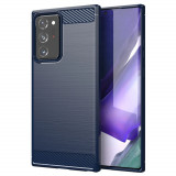 Husa pentru Samsung Galaxy Note 20 Ultra / Note 20 Ultra 5G, Techsuit Carbon Silicone, Blue