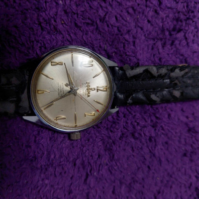 Ceas vechi de colectie DOGMA Prima,Incabloc 21 jewels,super de luxe,antimagnetic foto