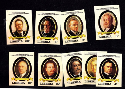 Liberia 1982 American presidents 1881-1929 imperf. MNH DA.118 foto