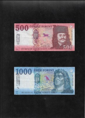 Set Ungaria 500 + 1000 forint foto