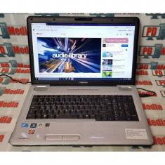 Laptop Toshiba Procesor Core 2 Duo T6750 2.1 GHz 4GB DDR3 128GB SSD 17.3&amp;quot; L550 foto