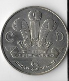 Moneda 5 dollars 1981, Royal Wedding - Kiribati, 38,61 mm