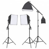 Set de iluminat pentru studio cu trepied si softbox GartenMobel Dekor, vidaXL