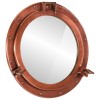 VidaXL Oglindă hubloul de pus pe perete &Oslash;50 cm&nbsp;Aluminiu și Sticlă