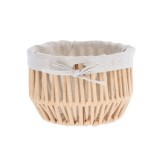 Coș Rufe Efect Sfoară Poliester / Bumbac 22X15 Cm &ndash; Bej | Organizatoare Baie