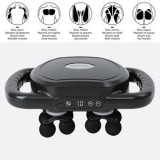 Aparat de masaj cu 12 capete interschimbabile, negru, USB reincarcabil, CMCLASS