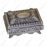 Caseta pentru bijuterii din metal cu capac si picioare &ndash; Elegant Metal