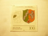 Timbru RFG 1994 - Stema land Nordrhein- Westfalen , stampilat