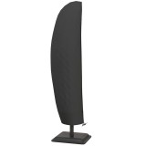 Outsunny Husă de protecție impermeabilă pentru umbrela suspendată cu fermoar și șiret de str&acirc;ngere țesut Oxford negru | Aosom Romania