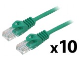 Cablul Patch U/UTP 6 litat CCA PVC verde 0,25m 26AWG