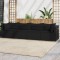 Gossi set mobilier relaxare gradina 4 piese cu perne poliratan negru