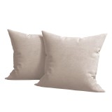 Set 2 huse pernute decorative din catifea cu fermoar, 50x70 cm, Madison, densitate 700 g/ml, Sand Dollar