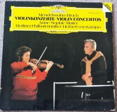 Mendelssohn. Bruch - Violin Concertos NM / NM vinil LP disc Deutsche Gramophon Germania 1981 muzica clasica romantica