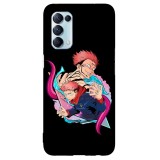 Husa compatibila cu Oppo A54 5G model Sukuna Jujutsu Kaisen, Silicon, TPU, Viceversa, Transparent, Carcasa