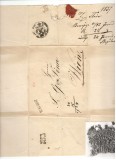 Romania.1837 Scrisoare prefilatelica Bucuresti-Viena,dezinfectata XR.1