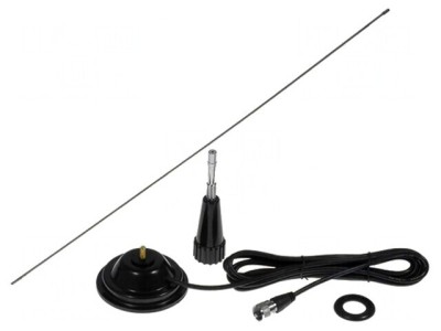 Antena CB Farun JBA 252 0.96m 2dBi 150W cu Magnet și Cablu 4m UHF foto