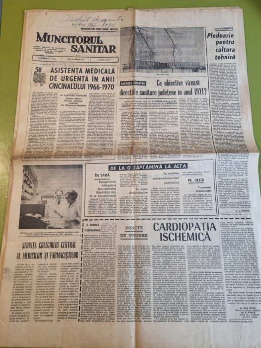 muncitorul sanitar 9 februarie 1971-in anii cincinalului