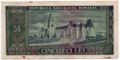 Bancnotă 50 lei NECIRCULATĂ - Republica Socialistă Rom&amp;acirc;nia, 1966 foto