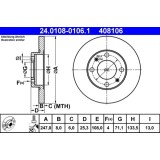 Disc frana ATE 24.0108-0106.1