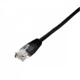 Cablu de retea U/UTP Well, cat5e, patch cord, 5m, negru