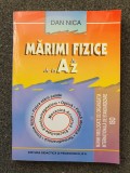 Cumpara ieftin MARIMI FIZICE DE LA A LA Z - Dan Nica