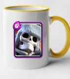 Cana maner galben personalizata Clash Royale - Giant Skeleton, INOVATIX&reg;. 330ml, Oem