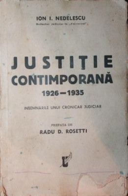 JUSTITIE CONTIMPORANA 1926 - 1935 foto