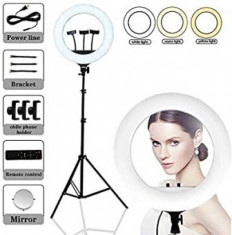 Lampa Profesionala RL21 Make UP, Photo Studio, Selfie Telefon, Ring Light 72W foto