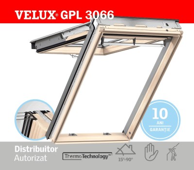 Fereastra mansarda Velux GPL 3066 cu dubla deschidere foto
