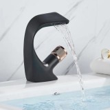 Baterie Lavoar Monocomanda Alama Sanitara Negru Racorduri incluse Calda Rece