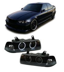 Far faruri BMW E36 Coupe Cabrio Angel Eyes CCFL NOU foto