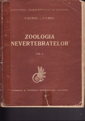 V. Radu-Zoologia nevertebratelor-vol.1,1958 foto