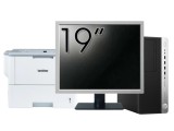 Pachet Calculator Second Hand HP EliteDesk 800 G3 Tower, Intel Core i3-6100 3.70GHz, 8GB DDR4, 256GB SSD, DVD-ROM + Monitor 19&amp;quot; &amp; Imprimanta Brot
