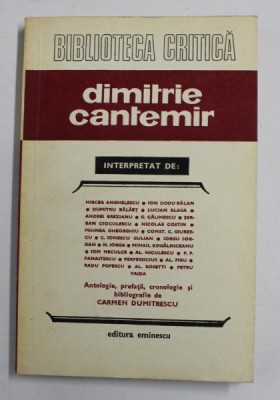 DIMITRIE CANTEMIR , interpretat de MIRCEA ANGHELESCU ...PETRU VAIDA , antologie de CARMEN DUMITRESCU , 1977 foto