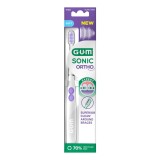 Periuță De Dinți Electrică Sonică, GUM Sunstar, Sonic Power Ortho, Curățare Profundă, &Icirc;ndepărtare Placă Bacteriană, 1 buc