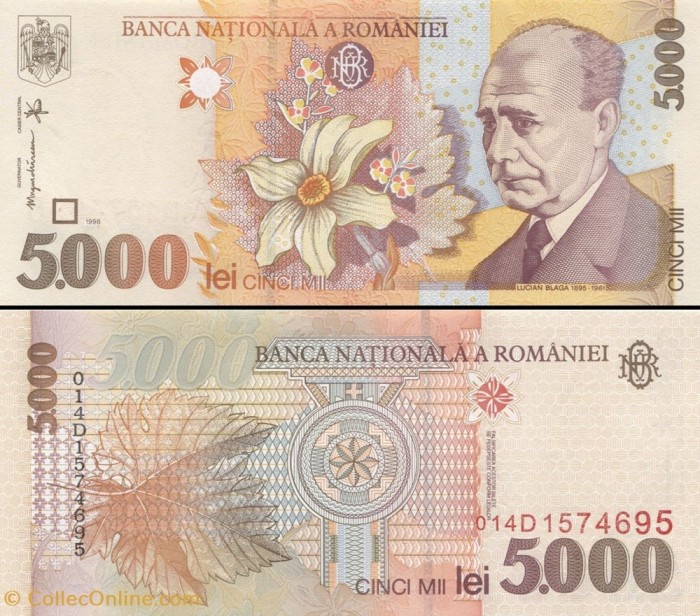 Romania 1998 - 5000 lei UNC