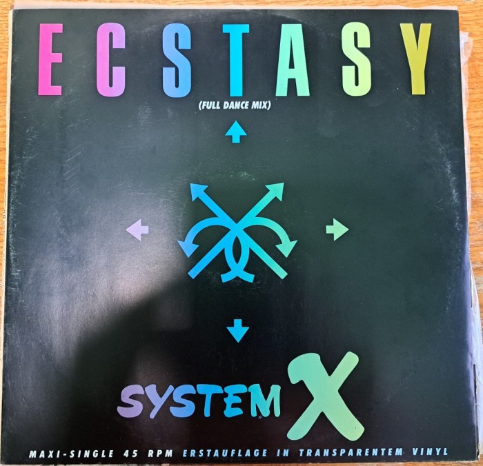 Disc Vinil (transparent)System X (- Ecstasy (12&quot;, Maxi, Cle)Blow Up-INT 125.712