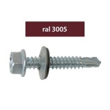 Cumpara ieftin Suruburi Perforatoare Ral 3005-Visiniu 4.8 X 35 Mm, 250 Bucati