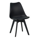 Cumpara ieftin Scaun gaston I, Pako World, PP, Negru, 48x53x81 cm