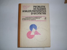 Probleme De Algebra Analiza Matematica Si Geometrie - M.becheanu Gh.grigore S.ianus I.ichim , 20897