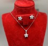Set Argint Pandativ Si Cercei-- FLOARE - cod SET394F, Argintboutique